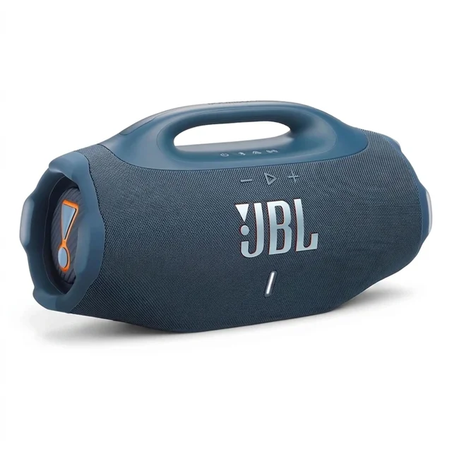 اسپیکر بلوتوثی قابل حمل جی بی ال مدل Boombox 4، با سابووفر 5 اینچی و دستگیره حمل